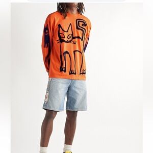 Come See Mr Porter Cat Poem Orange Cat Graphic Long Sleeve Shirt